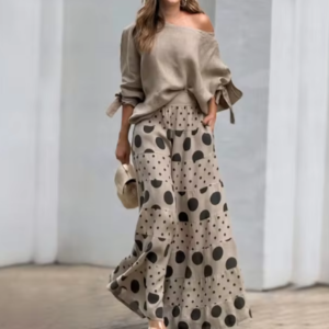 Top Loose Culottes Suit